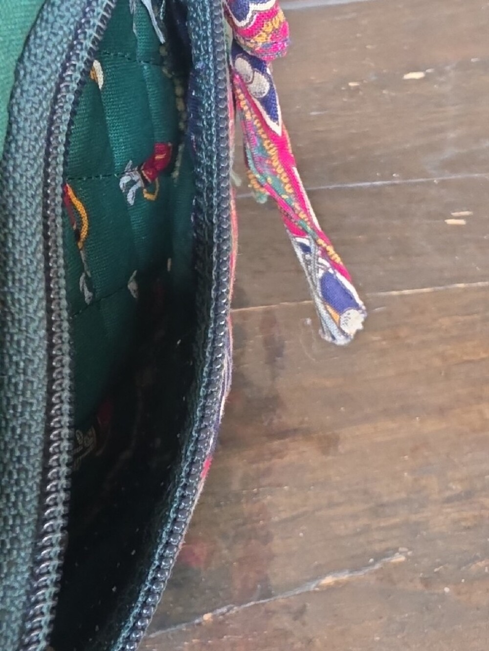 Vera Bradley Green Quilted Crossbody/Fanny Pack Golf Collectible 90s 80s Unique - Picture 6 of 11